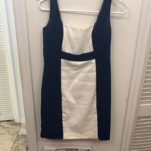 Lauren Ralph Lauren Black and Cream Mini Dress